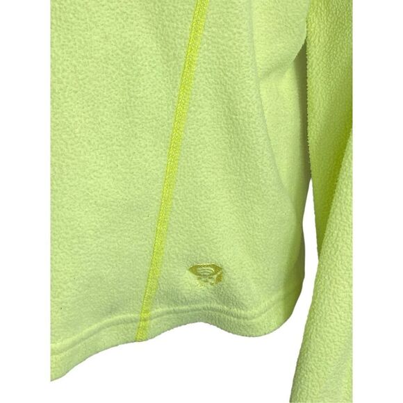 Mountain Hardwear Womens Yellow Long Sleeve 1/4 Zip Pullover Fleece Jacket Large - Picture 3 of 6